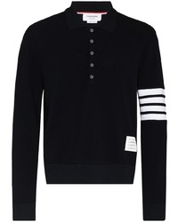 Thom Browne 4 Bar Long Sleeve Polo Shirt