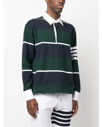 Thom Browne 4 Bar Stripe Cotton Polo Shirt