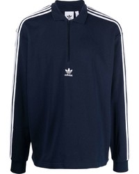 adidas Adicolor 3 Stripes Long Sleeve Polo Sweatshirt