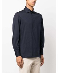 Brunello Cucinelli Button Up Cotton Polo Shirt