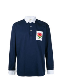 Kent & Curwen Flower Embroidered Polo Shirt