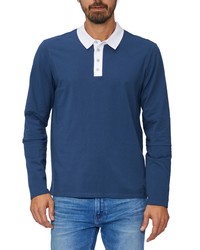 Paige Kinney Solid Rugby Shirt In Phantom Moonwhite At Nordstrom