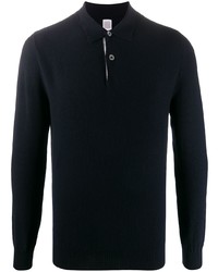 Eleventy Knitted Long Sleeved Polo Shirt