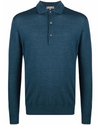 N.Peal Knitted Long Sleeved Polo Shirt