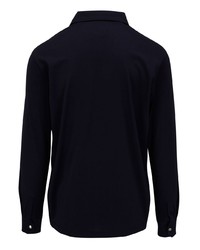 Moncler Long Sleeve Cotton Polo Shirt