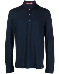 Drumohr Long Sleeve Cotton Polo Shirt