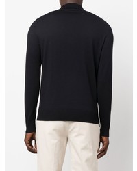 Brioni Long Sleeve Knitted Polo Shirt
