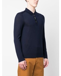 Paul Smith Long Sleeve Merino Polo Shirt