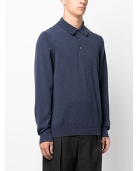 Fedeli Long Sleeved Cashmere Polo Shirt
