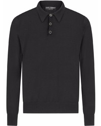 Dolce & Gabbana Long Sleeved Cashmere Polo Shirt