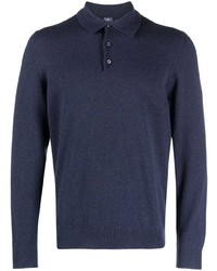 Fedeli Long Sleeved Cashmere Polo Shirt