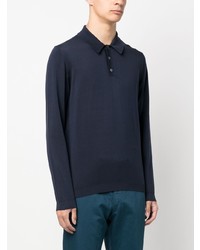 Roberto Collina Long Sleeved Cotton Polo Shirt