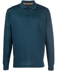 Paul & Shark Long Sleeved Cotton Polo Shirt
