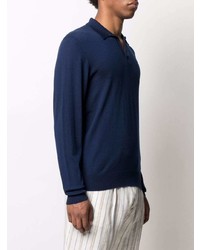 Sease Long Sleeved Knitted Polo Shirt