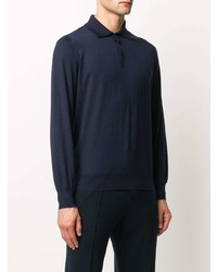 Brunello Cucinelli Long Sleeved Knitted Polo Shirt