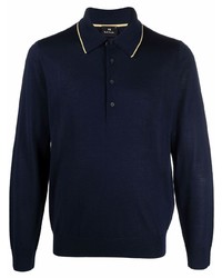 PS Paul Smith Long Sleeved Merino Polo Shirt