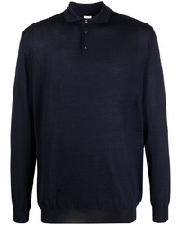 Malo Longsleeved Cashmere Silk Polo Shirt