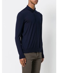 Kiton Longsleeved Plain Polo Shirt