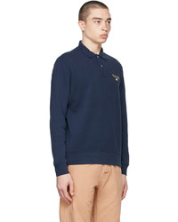Polo Ralph Lauren Navy Classic Fit Long Sleeve Polo