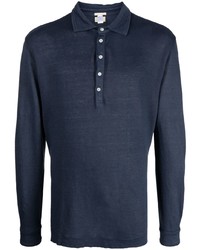 Massimo Alba Raya Long Sleeve Linen Polo Shirt