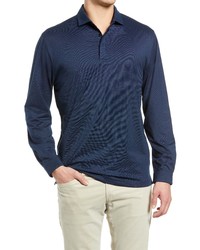 Mizzen+Main Wilson Stretch Solid Long Sleeve Polo Shirt