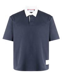 Thom Browne 4 Bar Patch Short Sleeve Polo Shirt