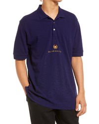 BEL-AIR ATHLETICS Academy Crest Cotton Polo Shirt