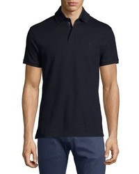 Ralph Lauren Active Zip Front Pique Polo Shirt Navy