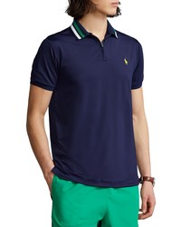 Polo Ralph Lauren Airflow Recycled Polyester Knit Polo In French Navy At Nordstrom