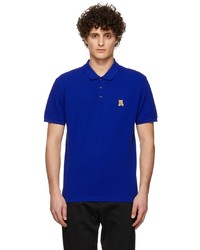 Moschino Blue Piqu Teddy Polo