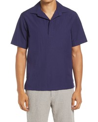 Nn07 Brad Solid Short Sleeve Popover Shirt