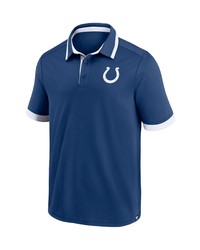 FANATICS Branded Royal Indianapolis Colts Tipped Polo