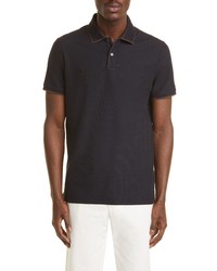 Loro Piana Brentwood Stretch Cotton Pique Polo In Blue Navy At Nordstrom