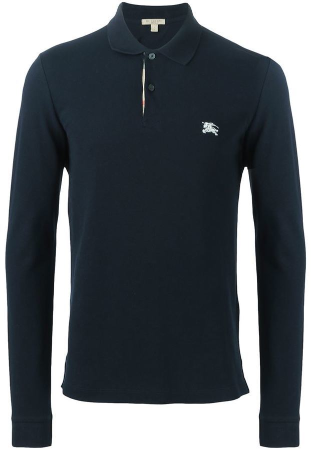 komfortabel Mange Slør Burberry Brit Long Sleeve Polo Shirt, $171 | farfetch.com | Lookastic