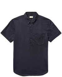 Club Monaco Button Down Collar Cotton Blend Jersey Polo Shirt