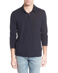 James Perse Clear Jersey Long Sleeve Polo