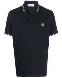 Stone Island Compass Patch Tipped Polo Shirt