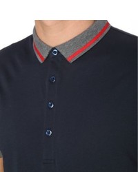 Hugo Boss Contrast Collar Cotton Jersey Polo Shirt