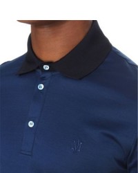 Alexander McQueen Contrast Cotton Jersey Polo Shirt