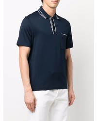 Salvatore Ferragamo Contrast Piped Polo Shirt