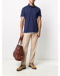 Brunello Cucinelli Contrast Trim Polo Shirt