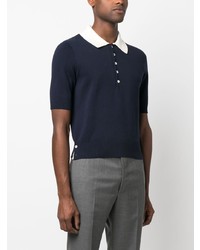 Thom Browne Contrasting Collar Detail Polo Shirt