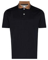 Eleventy Contrasting Collar Polo Shirt