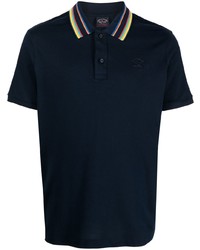 Paul & Shark Contrasting Collar Short Sleeve Polo Shirt