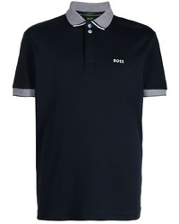 BOSS Contrasting Trim Cotton Polo Shirt