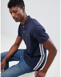 Jack & Jones Core Polo Shirt With Side Tape And Chest Branding