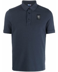 Blauer Cotton Logo Patch Polo Shirt