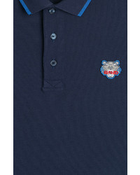 Kenzo Cotton Polo Shirt With Contrast Trim