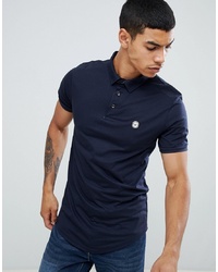 Le Breve Curved Hem Polo With Ling