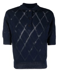 EGONlab Diamond Knitted Polo Shirt